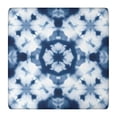 thumbnail image 1 of Blue White Tie Dye Mandala Pattern Square Fitted Tablecloth with Elastic Edge,Square Table Cover,Washable Elastic Table Cover for Home Kitchen Party Decor 36"x36", 1 of 6