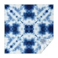 thumbnail image 1 of Blue White Tie Dye Mandala Pattern Square Tablecloth,Waterproof Square Table Cover,Wipeable Spillproof Washable Table Cover for Home Kitchen Party Decor 52"x52"(132x132cm), 1 of 6