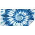 thumbnail image 1 of Blue White Tie Dye Spiral Pattern Rectangle Tablecloth 60"x120",Waterproof Polyester Rectangle Table Cloth, Wipeable Spillproof Polyester Tablecloth for Dining, Camping, Indoor and Outdoor, 1 of 5