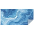 thumbnail image 1 of Blue White Tie Dye Swirl Pattern Rectangle Tablecloth 60"x120",Waterproof Polyester Rectangle Table Cloth, Wipeable Spillproof Polyester Tablecloth for Dining, Camping, Indoor and Outdoor, 1 of 6