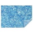thumbnail image 1 of Blue White Tie Dye Swirl Pattern Rectangle Tablecloth 60"x84",Waterproof Polyester Rectangle Table Cloth, Wipeable Spillproof Polyester Tablecloth for Dining, Camping, Indoor and Outdoor, 1 of 5