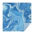 thumbnail image 1 of Blue White Tie Dye Swirl Pattern Square Tablecloth,Waterproof Square Table Cover,Wipeable Spillproof Washable Table Cover for Home Kitchen Party Decor 42"X42"(107x107cm), 1 of 6