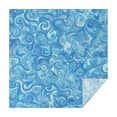 thumbnail image 1 of Blue White Tie Dye Swirl Pattern Square Tablecloth,Waterproof Square Table Cover,Wipeable Spillproof Washable Table Cover for Home Kitchen Party Decor 42"X42"(107x107cm), 1 of 6