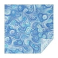 thumbnail image 1 of Blue White Tie Dye Swirl Pattern Square Tablecloth,Waterproof Square Table Cover,Wipeable Spillproof Washable Table Cover for Home Kitchen Party Decor 60"x60"(152x152cm), 1 of 6