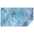 thumbnail image 1 of Blue White Tie Dye Wave Pattern Rectangle Tablecloth 60"x102",Waterproof Polyester Rectangle Table Cloth, Wipeable Spillproof Polyester Tablecloth for Dining, Camping, Indoor and Outdoor, 1 of 5