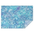 thumbnail image 1 of Blue White Tie Dye Wave Pattern Rectangle Tablecloth 60"x84",Waterproof Polyester Rectangle Table Cloth, Wipeable Spillproof Polyester Tablecloth for Dining, Camping, Indoor and Outdoor, 1 of 5