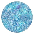 thumbnail image 1 of Blue White Tie Dye Wave Pattern Round Fitted Tablecloth with Elastic Edge,Dining Table Cover Waterproof,Outdoor Round Tablecloth for Camping,Dining,Indoor and Outdoor, 1 of 7