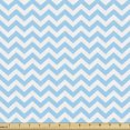 thumbnail image 1 of Ambesonne Blue and White Fabric by the Yard Upholstery, Striped Tile Design, 5 Yards, Sky Blue and White, 1 of 4