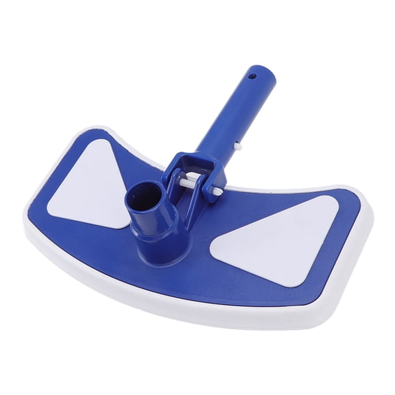 Blue & White Weighted  Pool Suction Head with Wheels & Side Brush, 11.1x4.7x3.9in Plastic Cleaner for in-Ground/Above Ground Pools, Fish , Water Parks - Includes