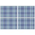 thumbnail image 1 of Blue White and Yellow Checkered Pattern Summer Placemats Table Placemats Set Of 4-Linen Kitchen Washable Placemats Table Mats 11.8"x17.7" Non-Slip Heat Resistant, 1 of 6