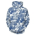 thumbnail image 1 of Blue Willow Chinoiserie Blue And White Porcelain Inspiration 3D Print Hoodie Men Women Autumn Thin Pullover Sweatshirt Vintage Streetwear Tops, 1 of 6