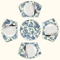 thumbnail image 1 of Blue Willow Chinoiserie Blue And White Round Table Placemats Set Of 5 Wedge Table Mats Washable Heat Resistant Place Mat For Dining Table Kitchen Farmhouse Restaurant, 1 of 6