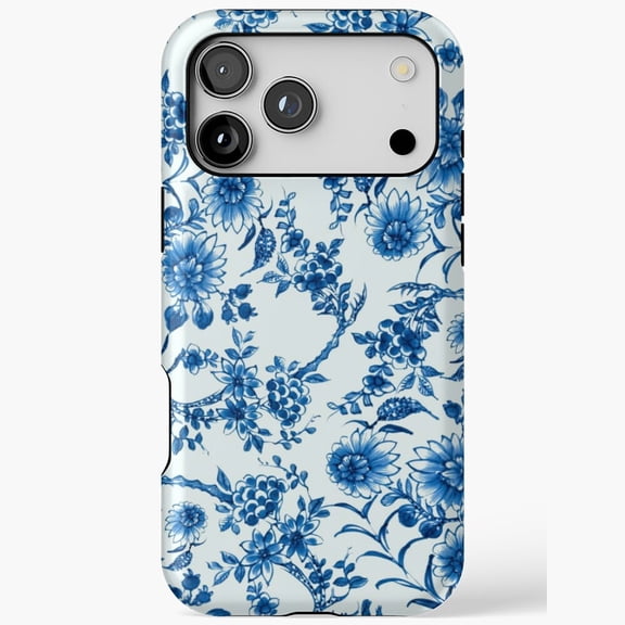 Blue Willow Pattern Classic Porcelain Art Case for iPhone 17 16 15 14 13 12 11 Pro Max