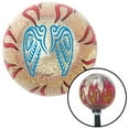 thumbnail image 1 of Blue Wings Conjoinedin Lure Clear Flame Metal Flake Shift Knob with M16 x 1.5 Insert Brody, 1 of 1