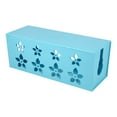 Blue Wire Management Storage Box Cable Socket Safety Tidy Organiser