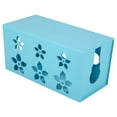 Blue Wire Management Storage Box Cable Socket Safety Tidy Organiser