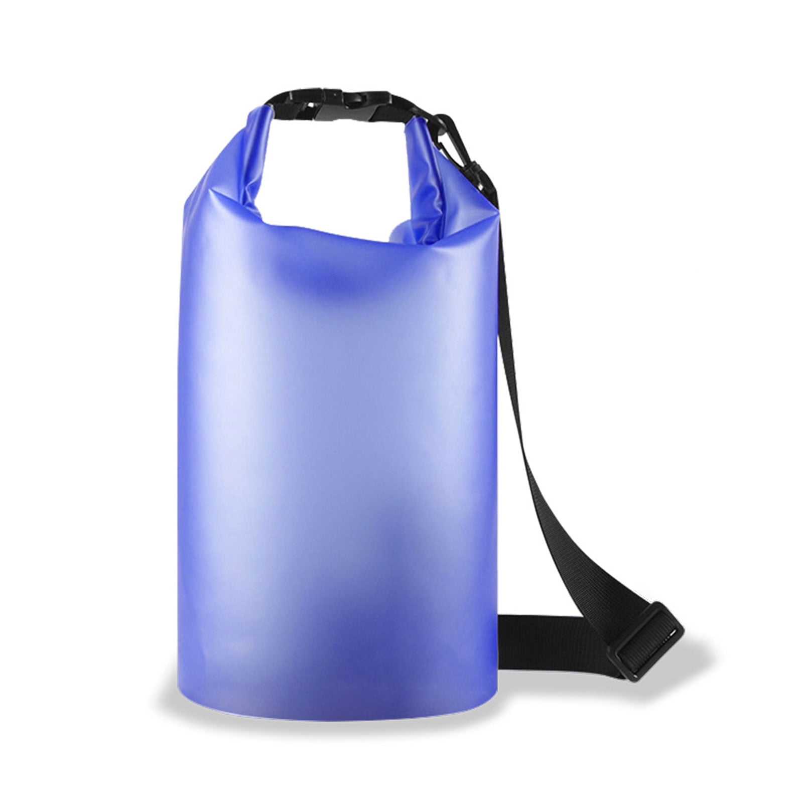 Blue With Shoulder Strap Outdoor Waterproof Bucket Bag Rafting Swimming