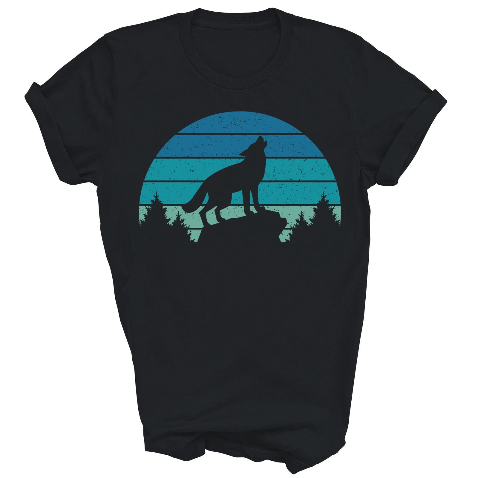 Blue Wolf Forest Wild Animal Wilderness Unisex Shirt Gift - Walmart.com