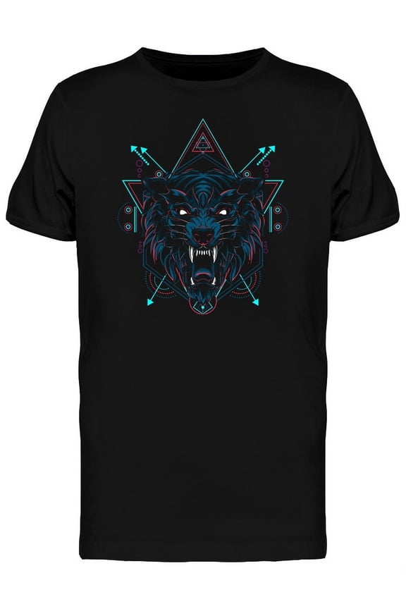 Blue Wolf T-Shirt Men -Image by Shutterstock, Male x-Large