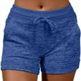 thumbnail image 1 of Blue Women's Yoga Shorts, Women Soft And Comfy Activewear Lounge Shorts With Pockets And Drawstring,Women's Yoga Shorts S, 1 of 9
