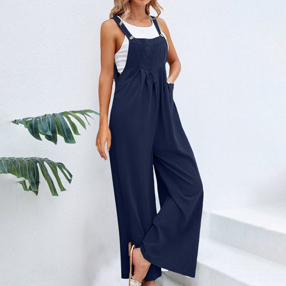 Blue Womens Pants Popular Women's Pants Solid Color Women's Casual Pants Overalls Sweatpants Womens Fashion
