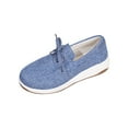 thumbnail image 1 of Blue Womens Thick-Soled Shoes With Lace-Up Design For Spring And Summer Comfort And Style, 1 of 9