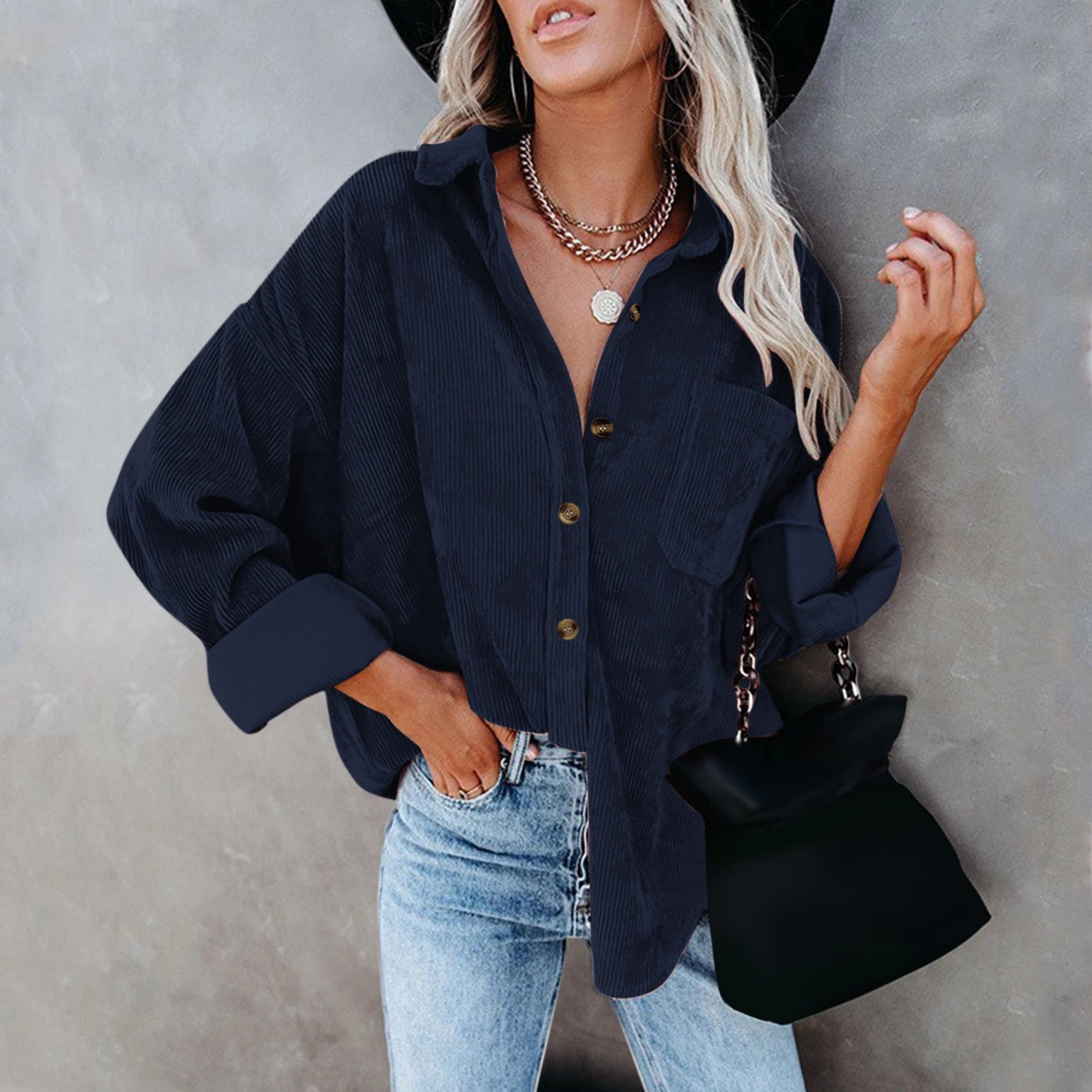 Mallene Women's 'Good Vibes' Sweatshirt - Long Sleeve Rainbow Print, Side Pockets, Oversized Casual Pullover - View #5
