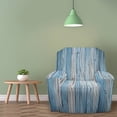 thumbnail image 1 of Blue Wood Grain Pattern Single Sofa Cover Simple Anti-Cat Scratch All-Inclusive Elastic Dust Cover Universal In All Seasons, 1 of 5