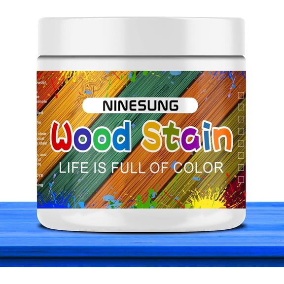 Blue Wood Stain | Wood Dye Powder for Indoor and Outdoor | Furniture Dye | Fast Drying | Furniture Stain for Wood | Wood Pigment Powder | Wood Coloring Powder (Blue, 16 Ounces)