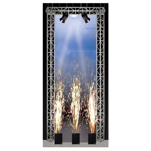 Blue Wrestling Entrance Backdrop Card for WWE & AEW Action Figure Displays