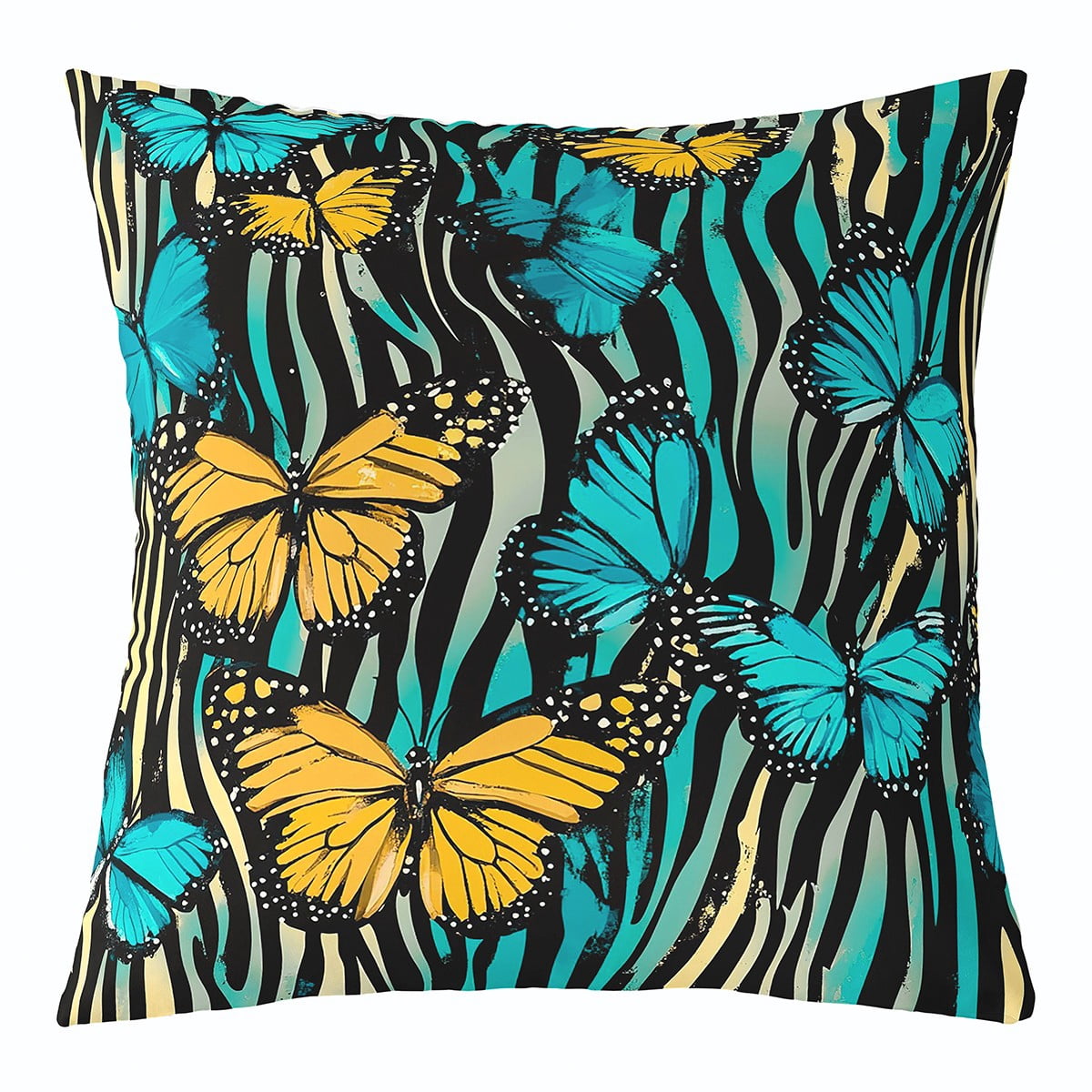 COMIO Funny Animal Frog Home Decorative Throw Pillow Cover Watercolor Tree Frog in Tropical