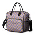 thumbnail image 1 of Blue and Yellow Checkered Pattern Insulated Leakproof Lunch Box for Women, Large Lunch Bag for Tween Teen Adult, Loncheras Para Mujer for Work Beach Travel Picnic Camping, 1 of 6