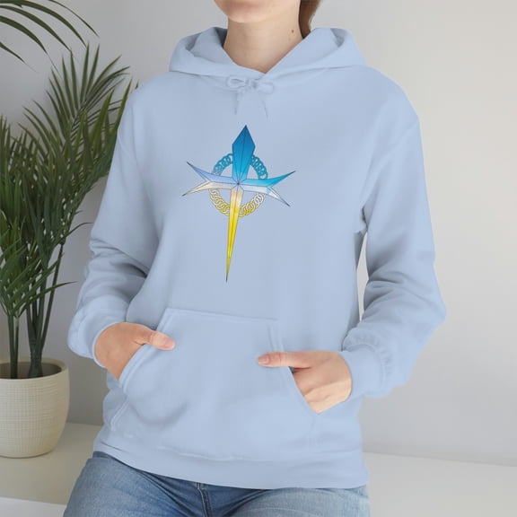 Blue/Yellow Cross Hoodie