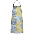 thumbnail image 1 of Blue and Yellow Floral Pattern Apron-Garden Aprons for Women with Pockets-Cotton Linen Waterproof Kitchen Cooking Gardening Aprons Adjustable for Kitchen,Cooking,BBQ and Salon 33x27 Inch, 1 of 7