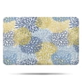 thumbnail image 1 of Blue and Yellow Floral Pattern Bathroom Rugs Mat,Non Slip Microfiber Bathroom Rug,Rubber Backing,Soft Bathroom Mats for Bathroom Floor,Tub and Shower,17x27in(43x68cm), 1 of 3