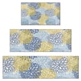 thumbnail image 1 of Blue and Yellow Floral Pattern Kitchen Rugs Sets Of 3,Kitchen Runner Rugs Non Skid Washable,Decorative Kitchen Floor Mats for Kitchen,Sink,Laundry,17"x30"+ 17"x47" + 17"x59", 1 of 6