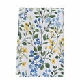 thumbnail image 1 of Blue Yellow Floral Spring Kitchen Towels Set of 1,Absorbent Microfiber Dish Tea Towels with Hanging Loop,Green Pastoral Summer Botanical Resuable Hand Towel for Home Kitchen Cooking Cleaning 18"x28", 1 of 9