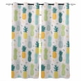 thumbnail image 1 of Blue Yellow Pineapple Kitchen Curtains Farmhouse Summer Botanical Watercolor Cafe Short Curtains for Bathroom Blackout Window Curtain Small Window Treatment Drapes for Bedroom Living Room 27.5"x39"x2, 1 of 9