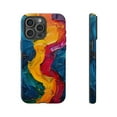thumbnail image 1 of Blue Yellow Pink Pastel Thick Paint Abstract Artwork Phone Case with iPhone 11 to 17 Pro Max Galaxy Pixel, 1 of 2