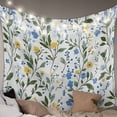 thumbnail image 1 of Blue Yellow Spring Floral Small Tapestry for Bedroom Wall Hanging Tapestry,Summer Elegant Botanical Green Ceiling Backdrop Tapestries Poster Blanket Wall Decor for Teens Room Living Room 23" x 28", 1 of 8