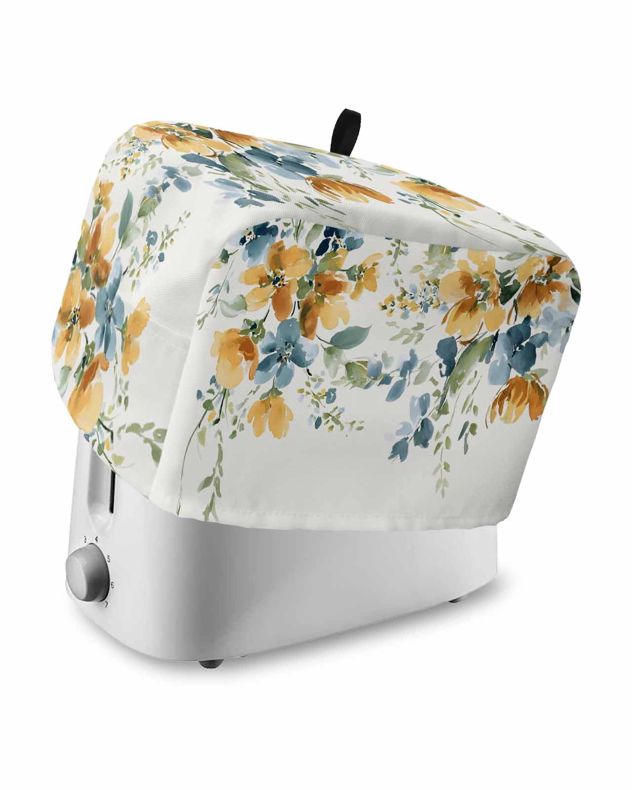 Blue Yellow Spring Floral Toaster Cover 4 Slice, Large Kitchen ...