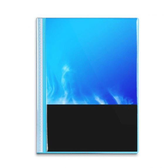 Blue Yellow Stars Dark Night Sky Book Sheet Protectors Portfolio Binder Folder