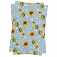thumbnail image 1 of Blue Yellow Sunflower Kitchen Towels Set of 2, Water Absorbent Dish Towel, Summer Botanical Farmhouse Floral Decorative Hand Towels - Quick Drying Cloth for Cooking Baking, 18x28 Inch, 1 of 8