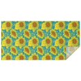 thumbnail image 1 of Blue Yellow Sunflower Pattern Rectangle Tablecloth 60"x120",Waterproof Polyester Rectangle Table Cloth, Wipeable Spillproof Polyester Tablecloth for Dining, Camping, Indoor and Outdoor, 1 of 6