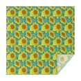 thumbnail image 1 of Blue Yellow Sunflower Pattern Square Tablecloth,Waterproof Square Table Cover,Wipeable Spillproof Washable Table Cover for Home Kitchen Party Decor 42"X42"(107x107cm), 1 of 6