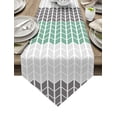thumbnail image 1 of Blue Yellow Triangle Repeated Geometry Table Runner Table Art Home Party Country Wedding Decoration Tablecloth Table Runners, 1 of 5