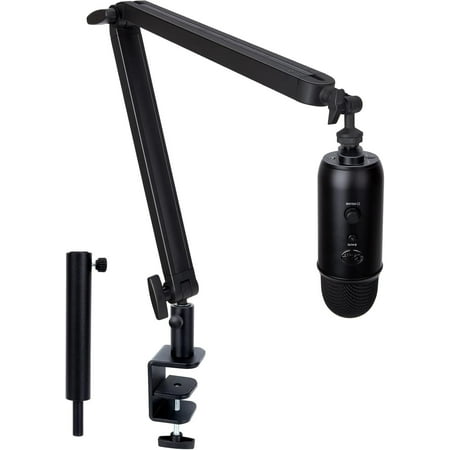 SUNMON for Blue Yeti Microphone Stand with Extension Tube - Mic Boom Arm Compatible with Blue Yeti, Adjustable Boom Height Microphone Arm for HyperX QuadCast, Shure MV7, Rode, and Most Gaming Mic