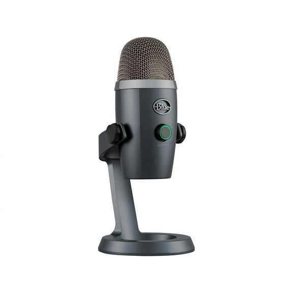 Open Box Blue Yeti Nano Premium USB Microphone for PC, Mac, Gaming, Recording, Streaming, Podcasting, Condenser Mic with Blue VO!CE Effects, Cardioid and Omni, No-Latency Monitoring - Shadow Grey