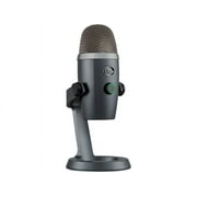 Open Box Blue Yeti Nano Premium USB Microphone for PC, Mac, Gaming, Recording, Streaming, Podcasting, Condenser Mic with Blue VO!CE Effects, Cardioid and Omni, No-Latency Monitoring - Shadow Grey