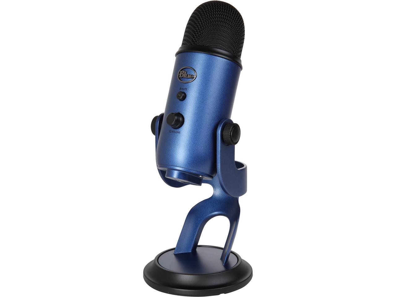 Blue Yeti USB Microphone for PC, Mac, Gaming, Recording, Streaming, Podcasting, Studio and Computer Condenser Mic with Blue VO!CE effects, 4 Pickup Patterns, Plug and Play – Midnight Blue - image 1 of 7